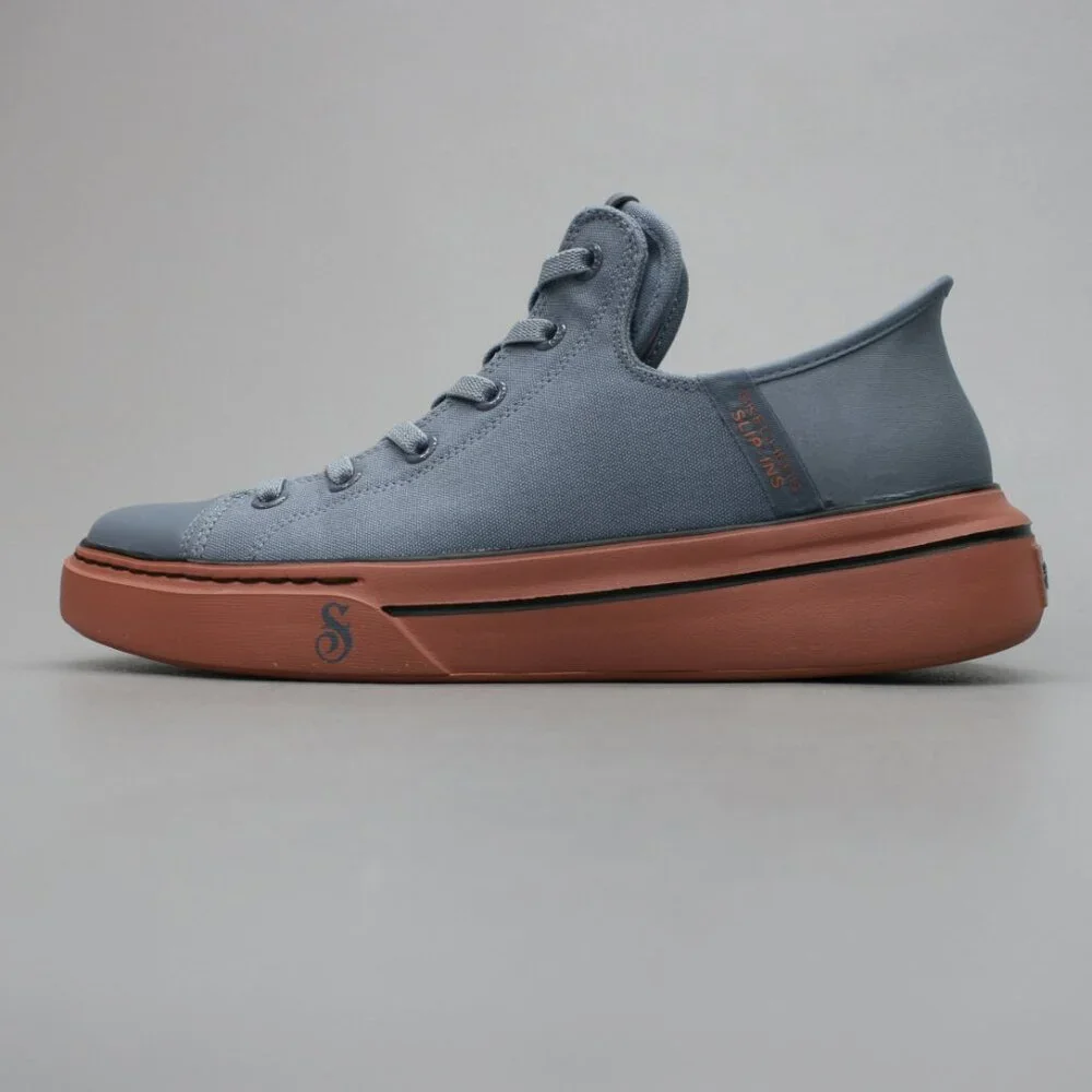 Skechers Men's 10 Slip-Ins Snoop Dogg Blue One Boss Life Canvas Sneakers Shoes - Picture 2 of 12